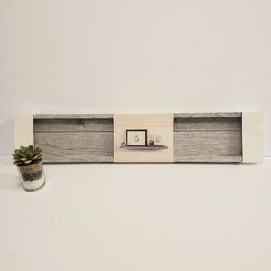 Gray Decorative Ledge Shelf